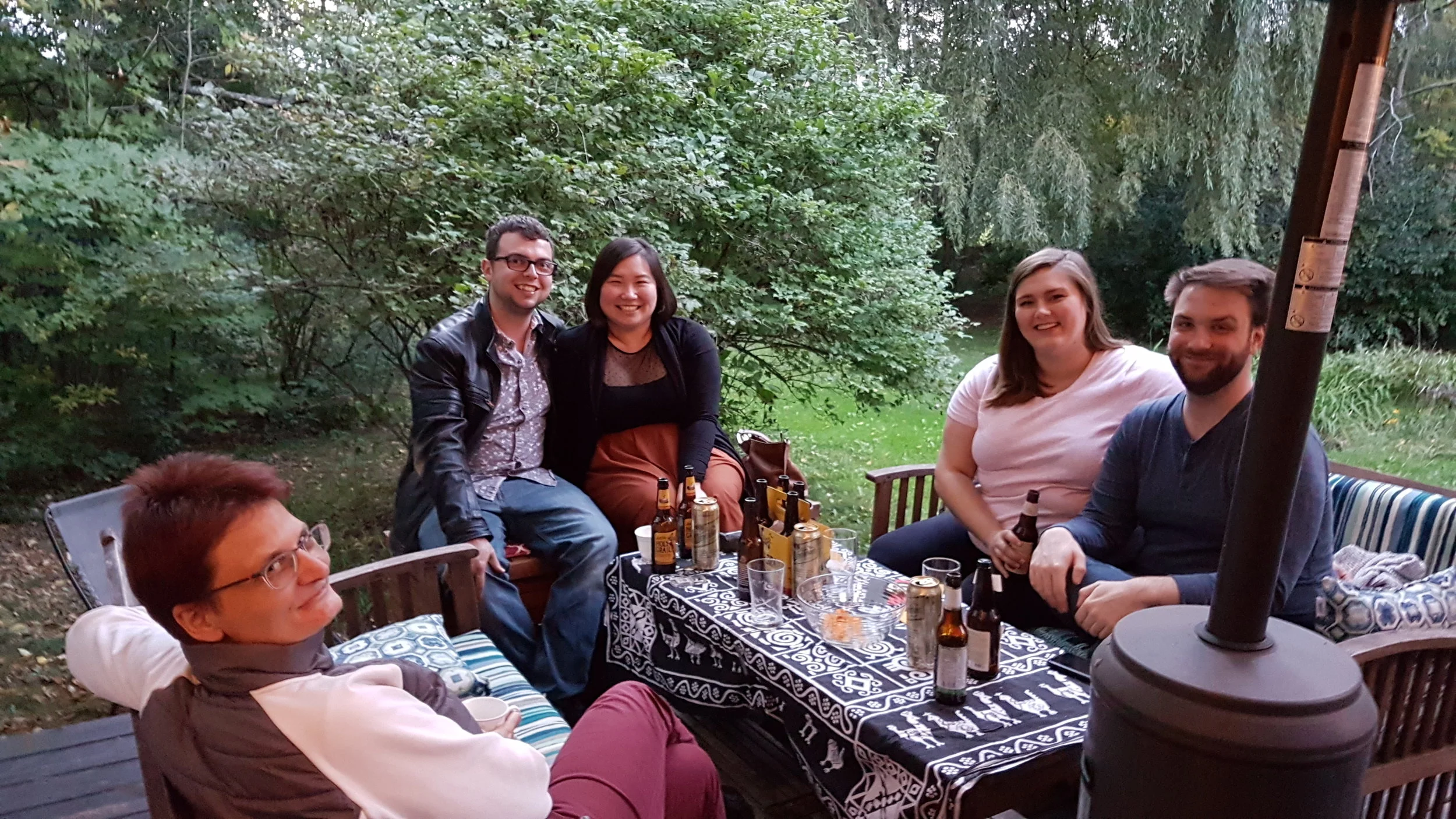 From left: Daniela, Nic, Yoon, Lizzie and Travis