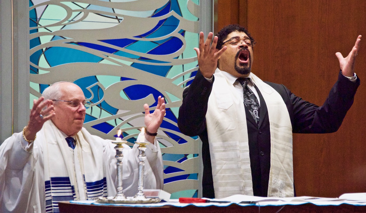 Rabbi Peter Hyman and Jason McKinney. Photo by Alan Mickelson
