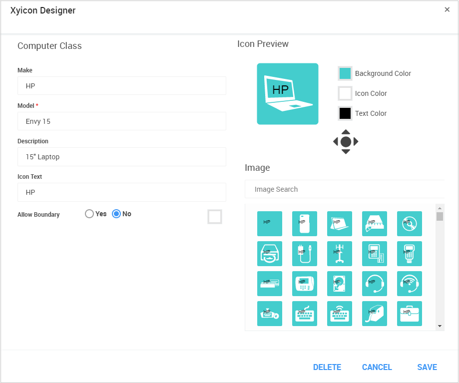Xyicon Designer to Add, Edit, or Clone catalog items
