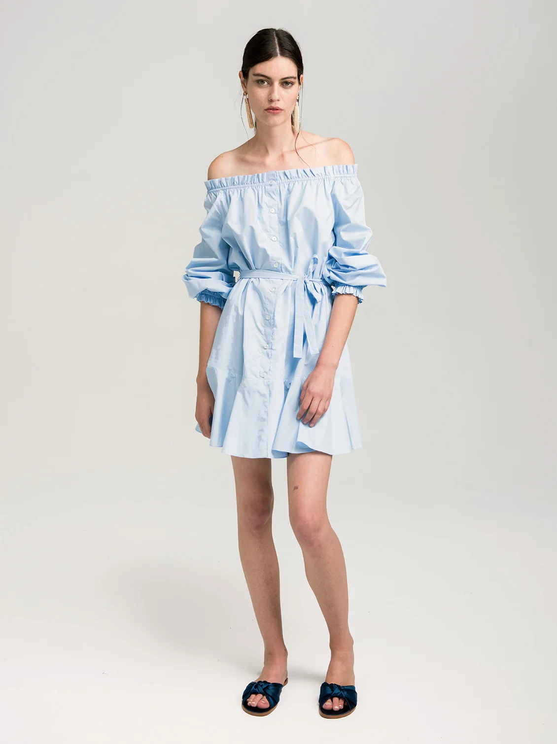 The Vetiver Collection Harrison Off Shoulder Mini