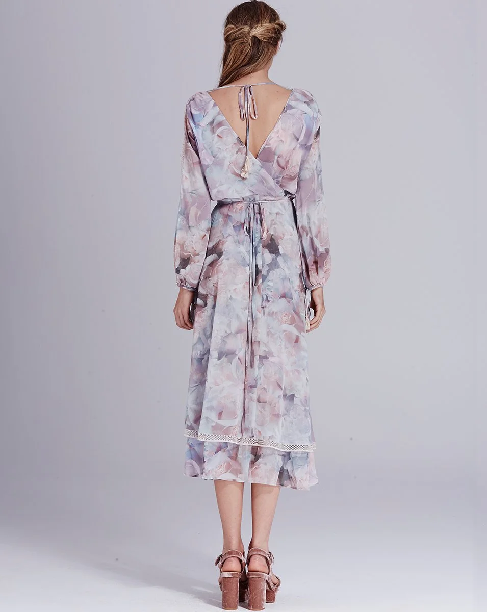 We Are Kindred Winnie Split Sleeve Wrap Dress