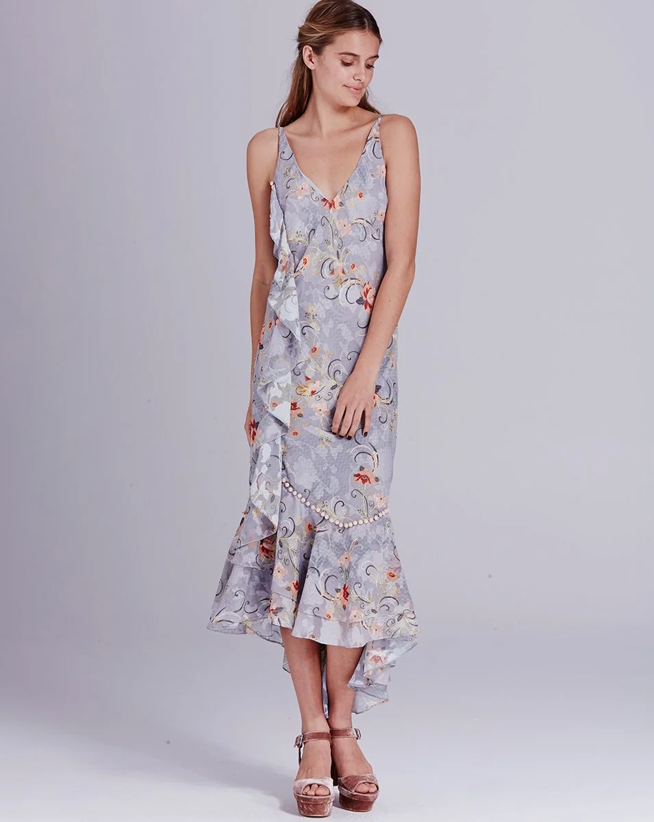 We Are Kindred Esme Ruffle Slip Dress