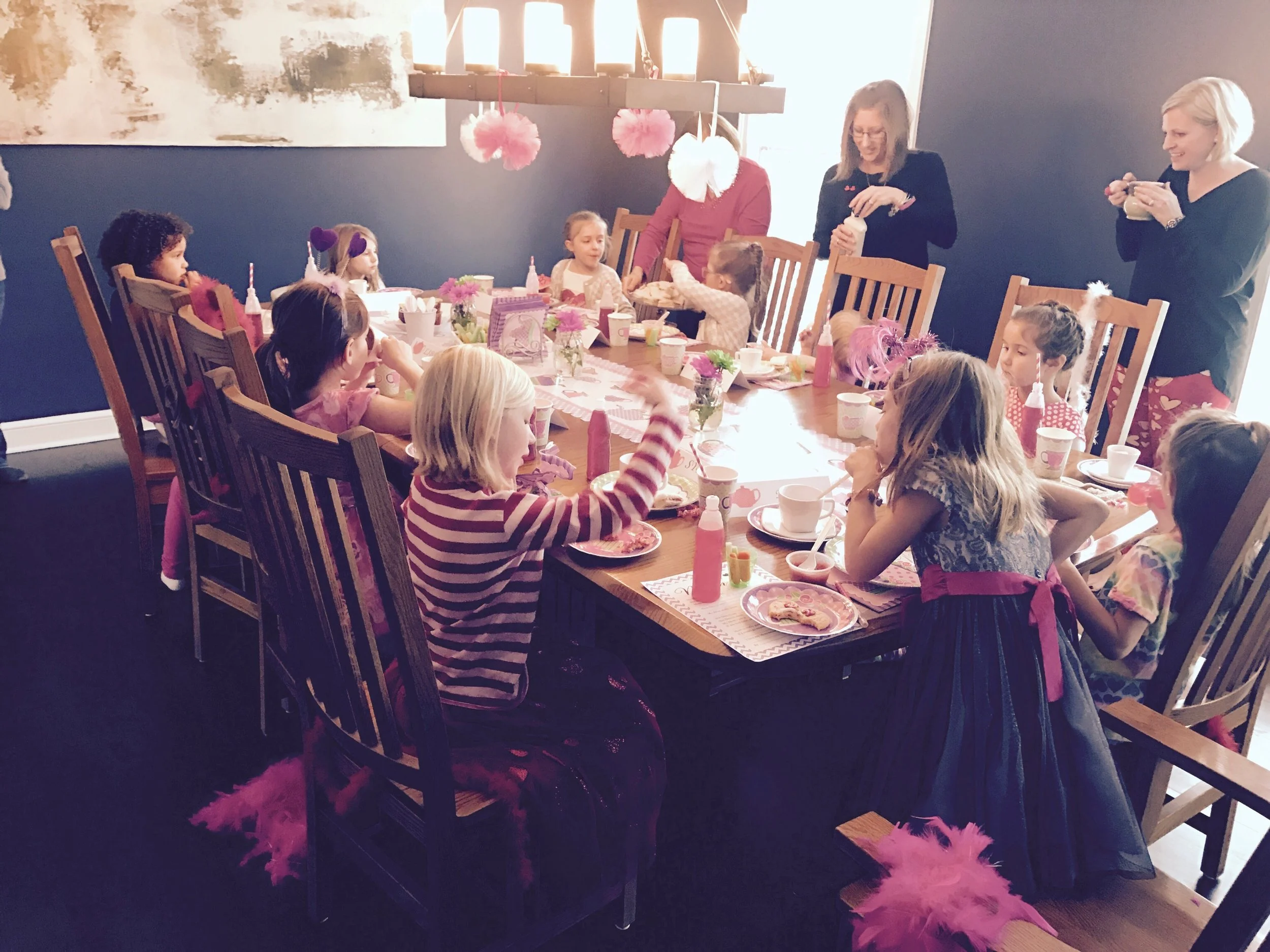 Creating memories at our "Mommy and Me" Tea Party