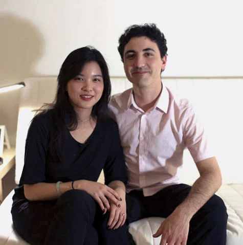 Lily & Zach Mendoza in their apartment