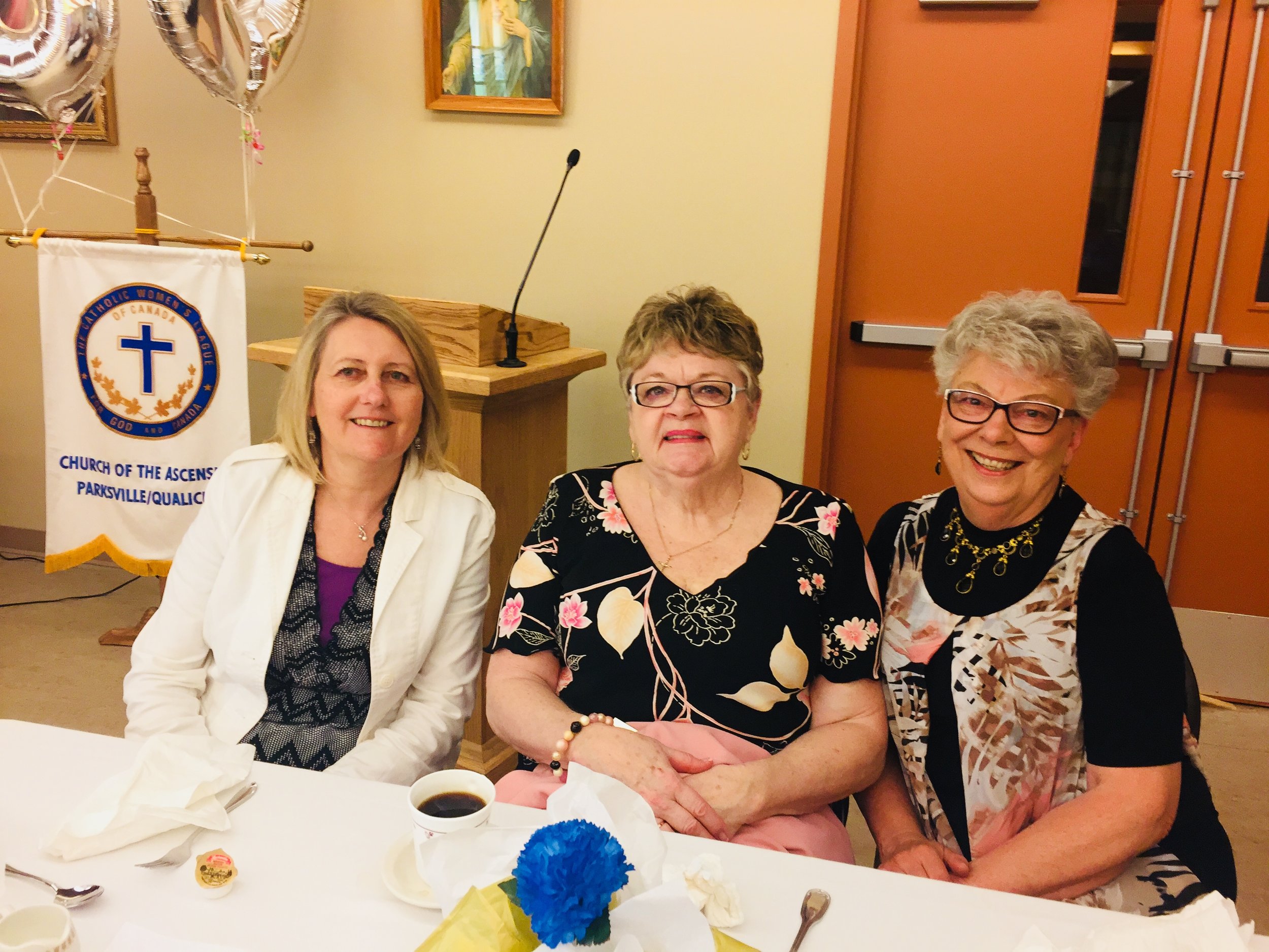 L to R: Violet Hayes, Gail Olyniuk, and Liz Yamenko