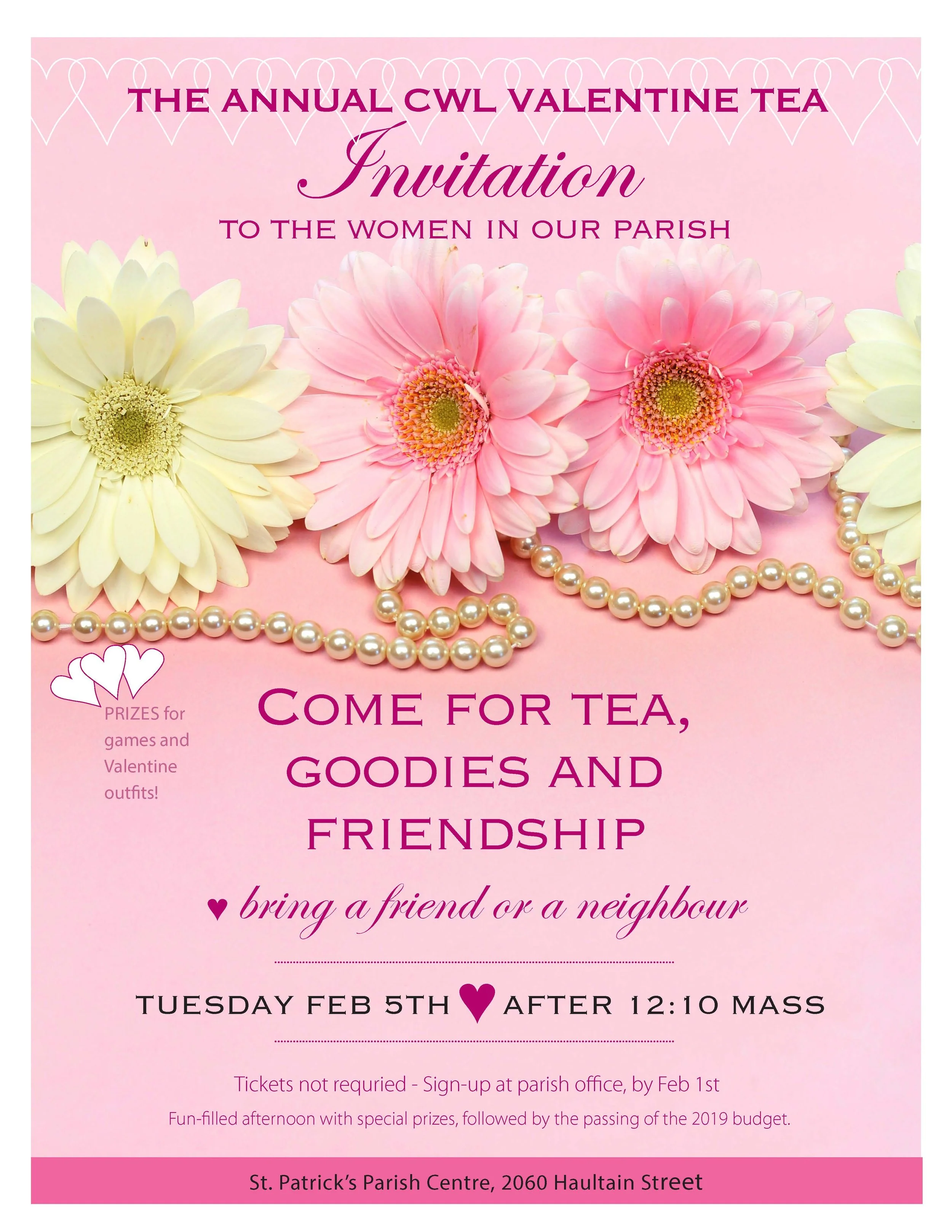 Valentine High Tea: St. Patrick's Victoria