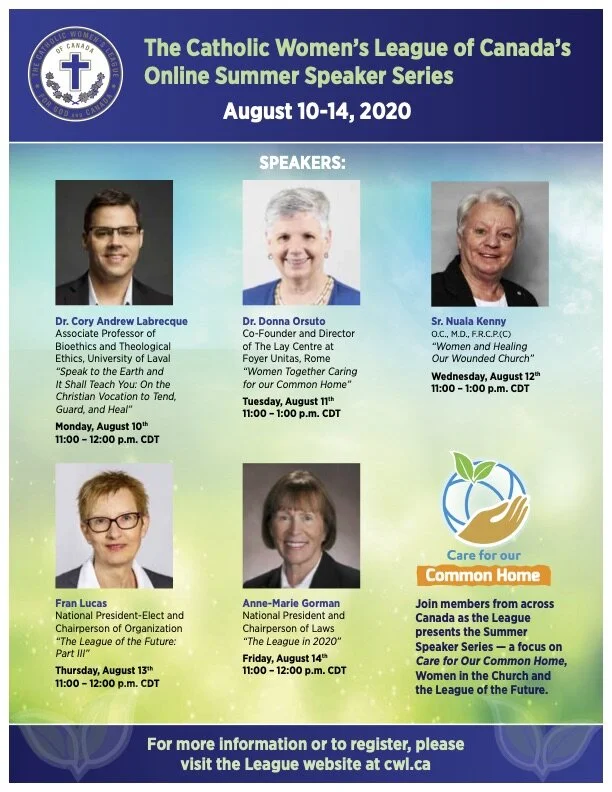 CWL Online Summer Speaker Series August 10-14