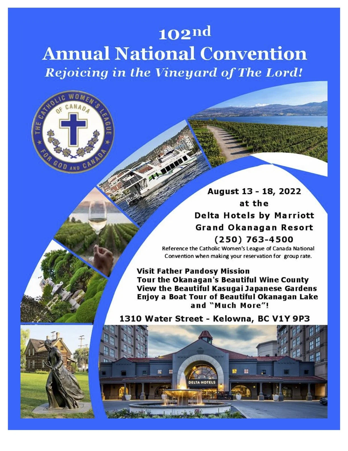 CWL 2022 NATIONAL CONVENTION AUG.1318 KELOWNA, B.C. — Catholic Women's