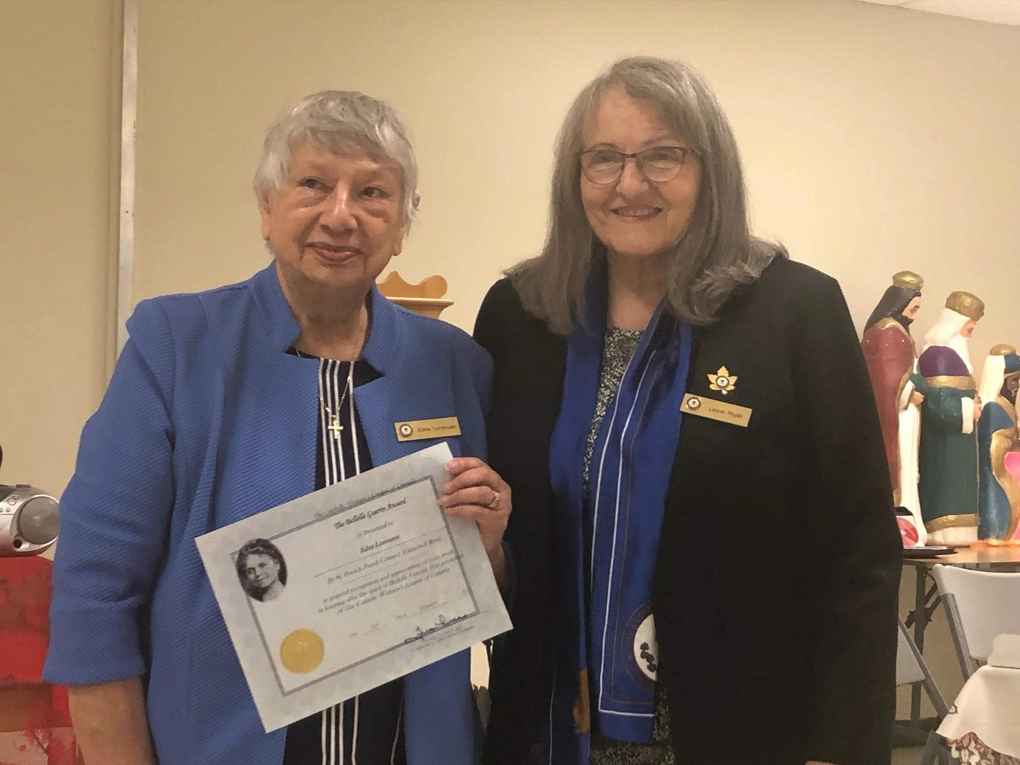 Edna Lorenzen Awarded Bellelle Guerin Award December 15, 2022