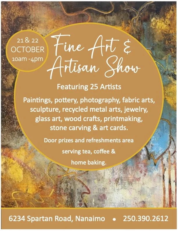 2023 Fine Art and Artisan Show--Holy Trinity Church, Nanaimo, October 21 & 22, 2023