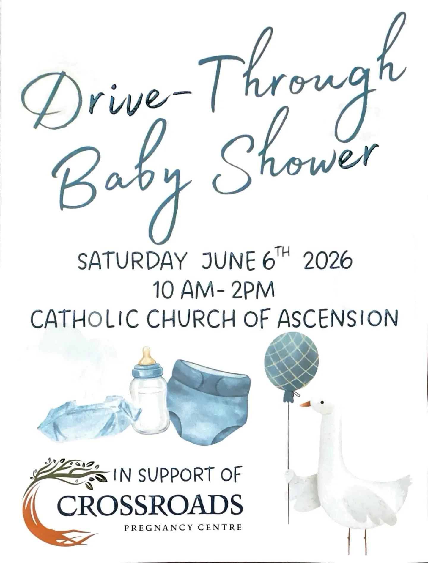 Baby Shower Saturday June 6th Ascension Church Parksville