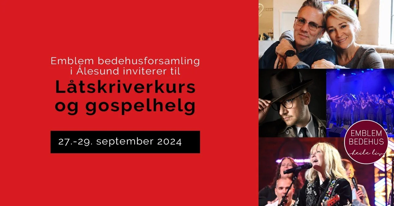 Låtskriverkurs og Gospelhelg 2024