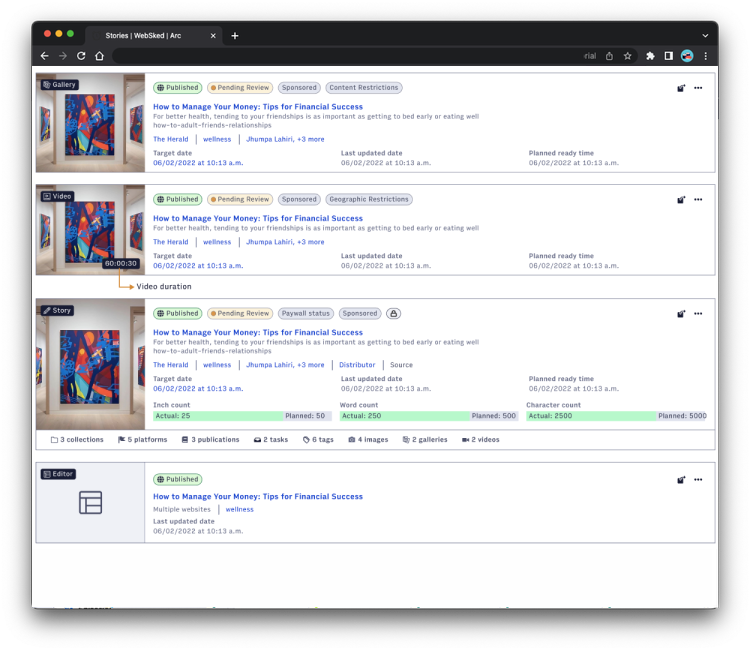 Creating the next generation of content planning tools for newsrooms