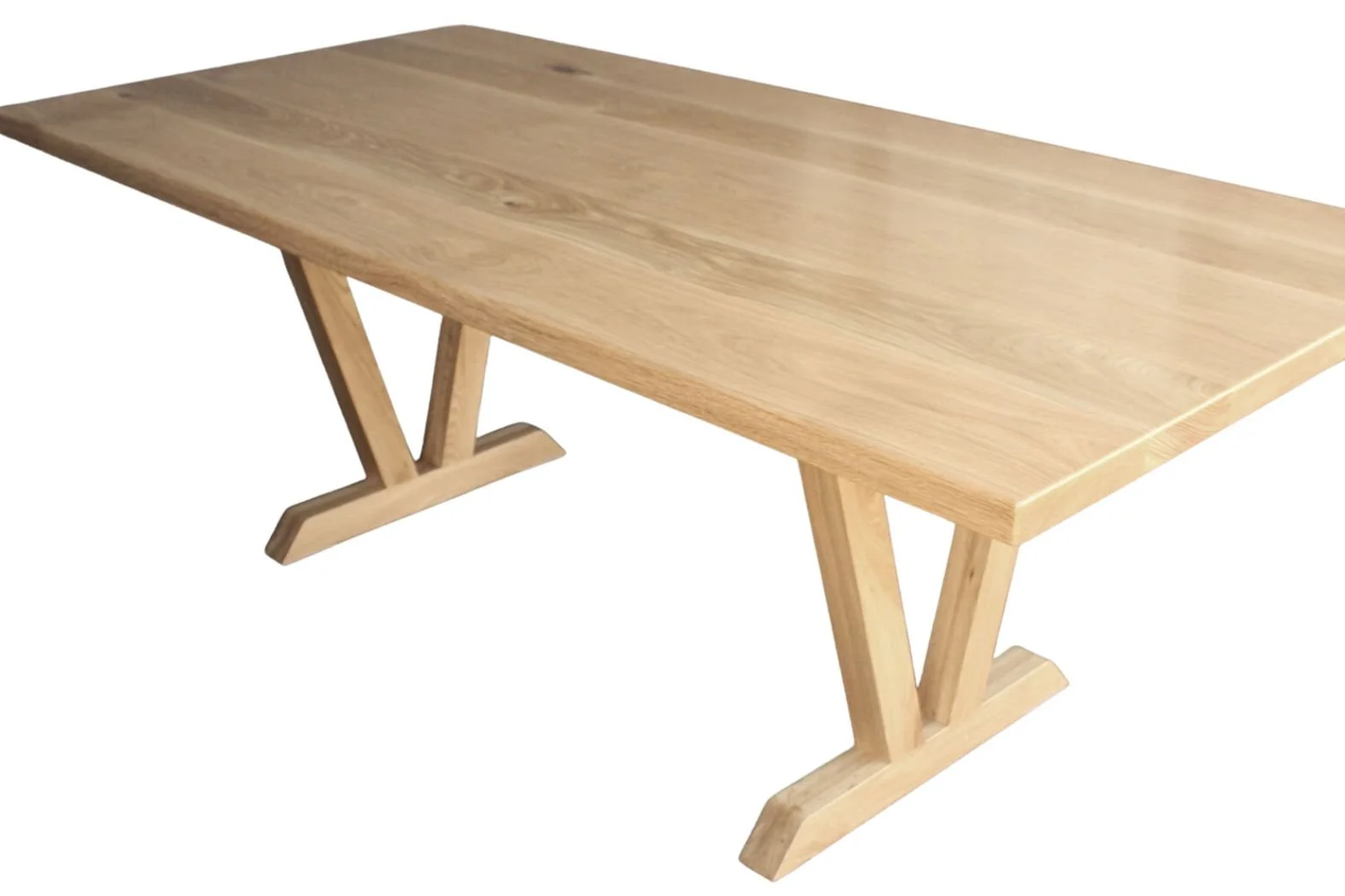 Outside The Box Handcrafted — Sand Hill Road Solid White Oak Dining Table