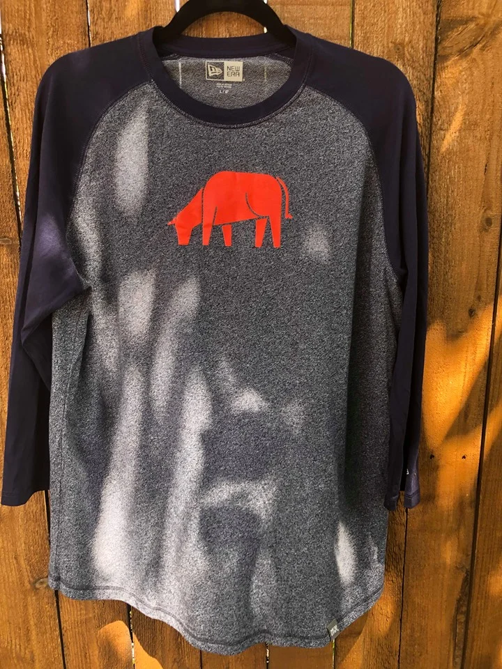 Baseball Tee with Bull Logo