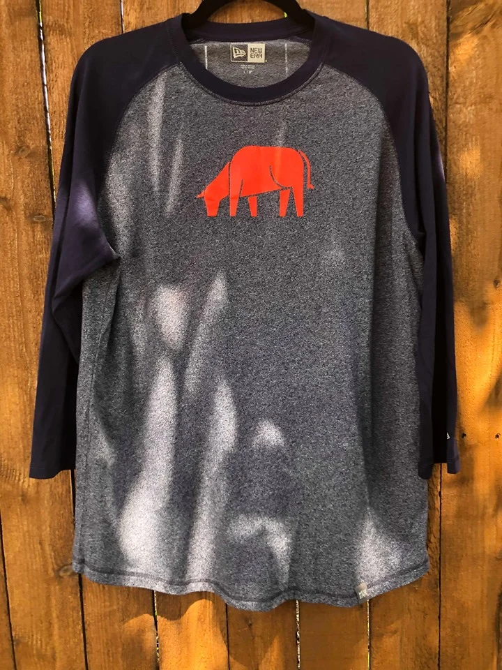 Baseball Tee with Bull Logo