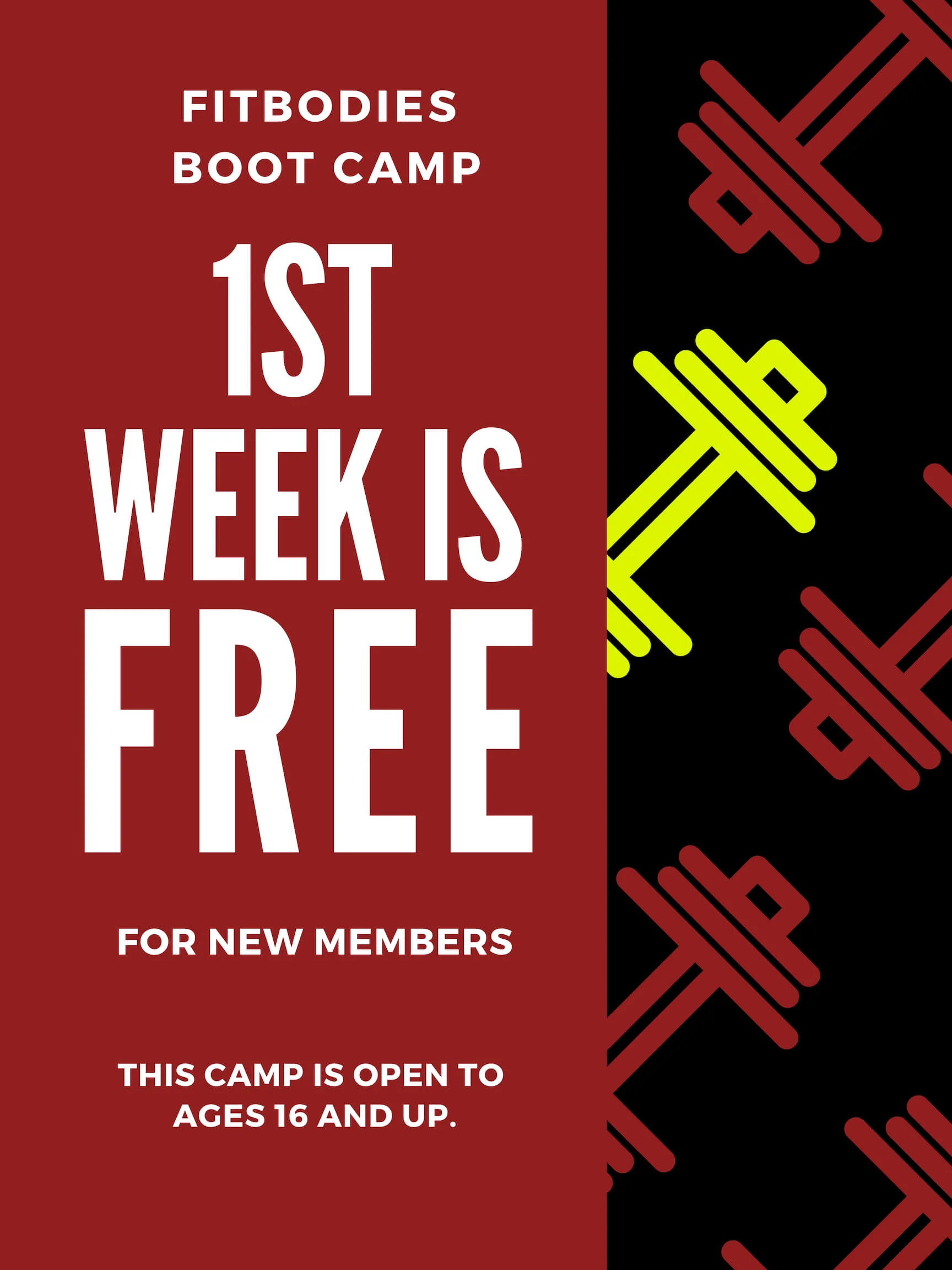 First-time signups for up for Bootcamp packages get one week for free. Free offer is for new members only. Posted 02.16-2019