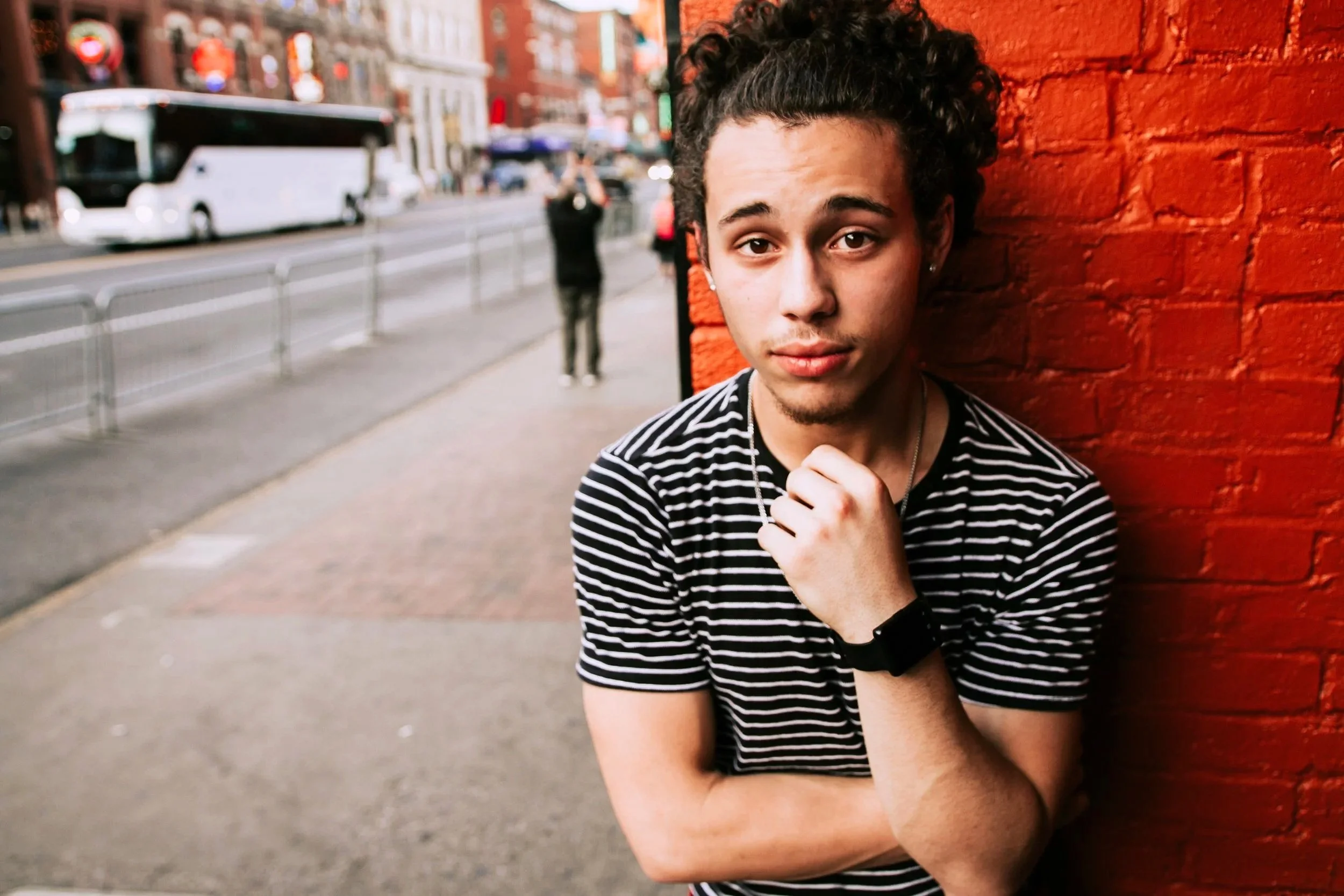 Orange Wall- Nashville Senior Portrait Photographer - Blossom Charette Photography_.jpg