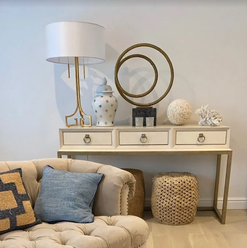 Living room home staging for holiday property
