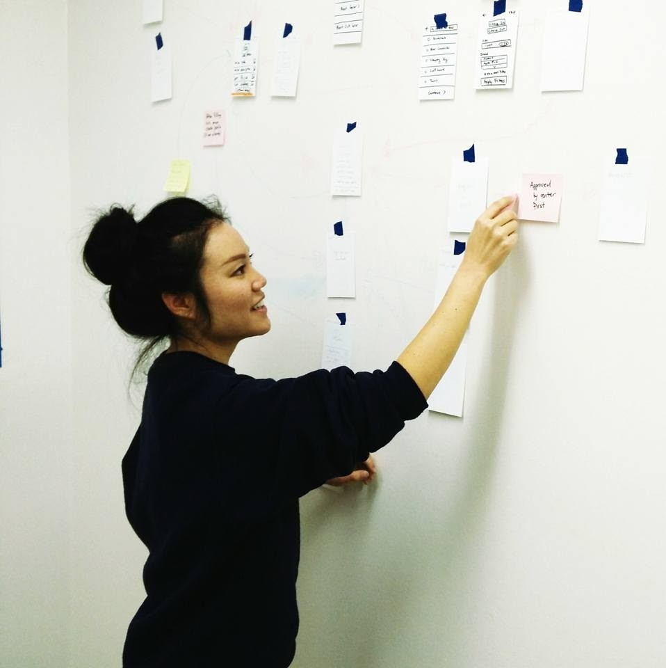 Going back to the drawing board by laying out the information architecture after user testing!