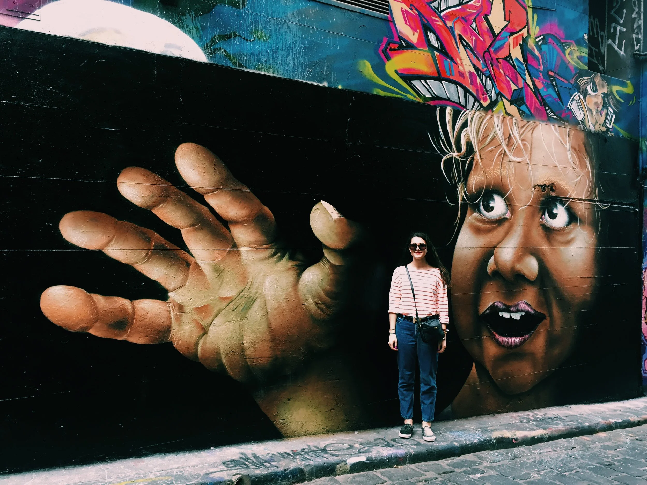 To put these murals in perspective, I'm 5'11"!