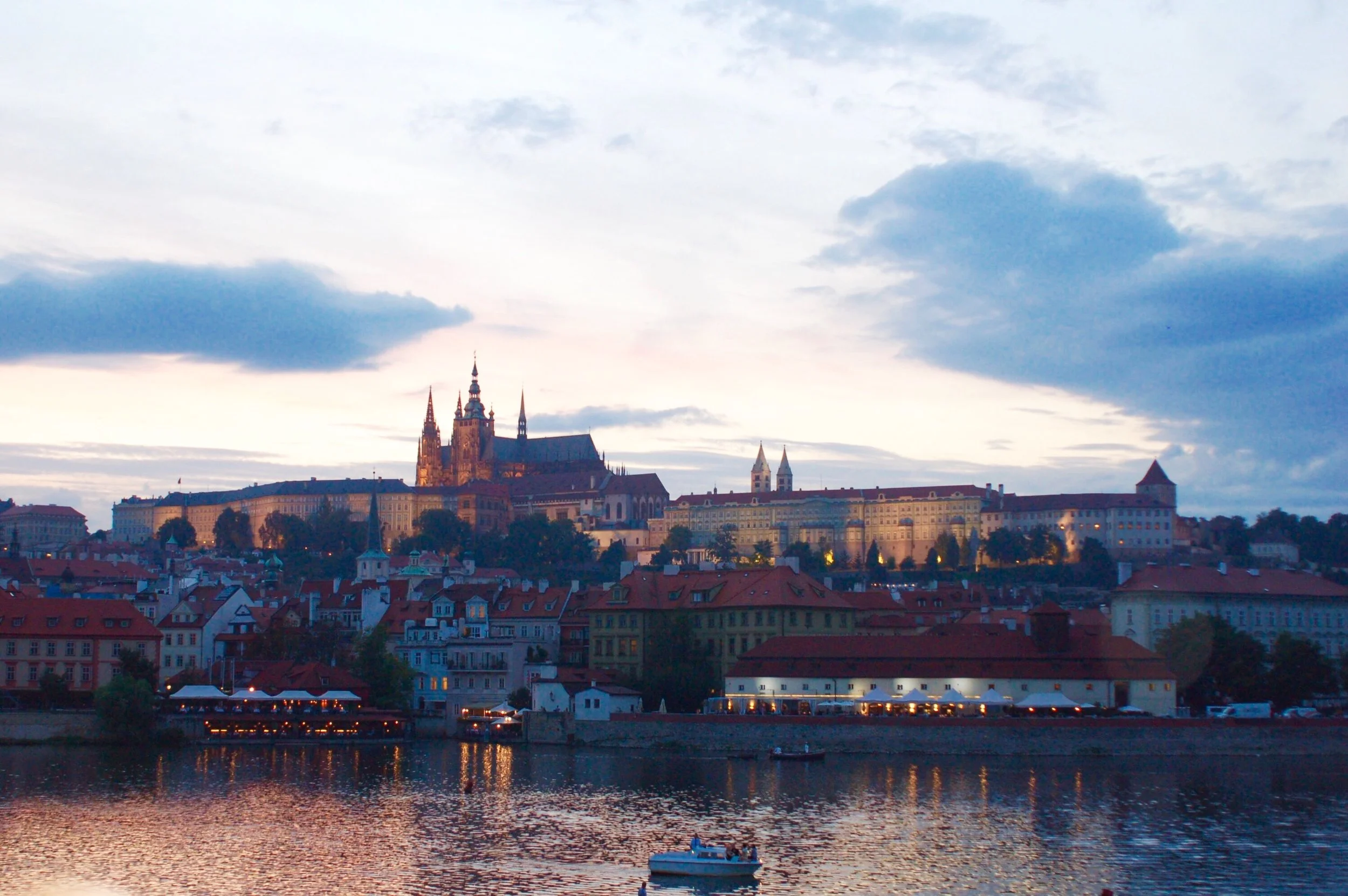 An evening view of Malá Strana
