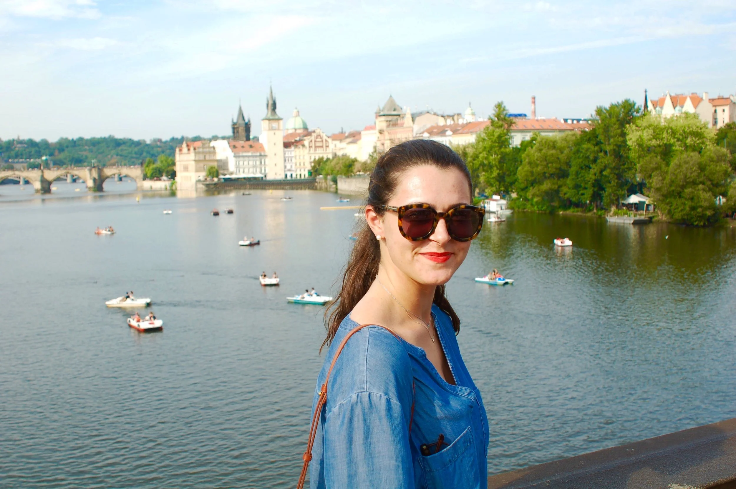 Spot the Charles Bridge in the background!