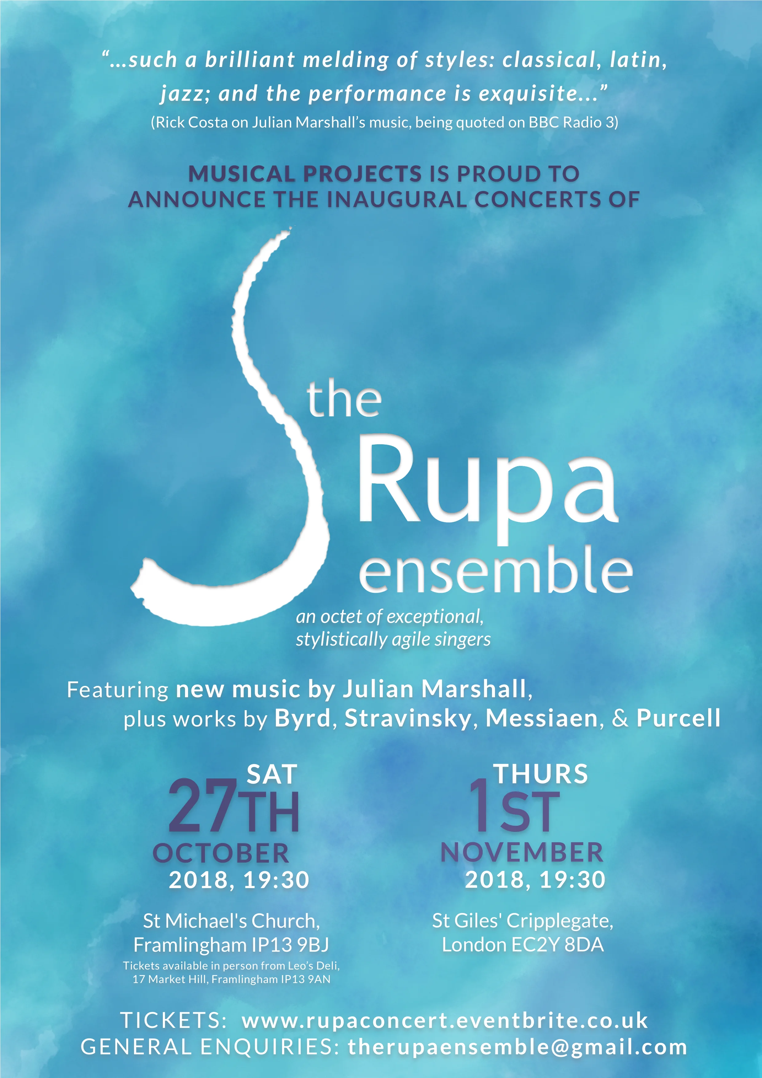 The Rupa Ensemble: Inaugural Concert – London