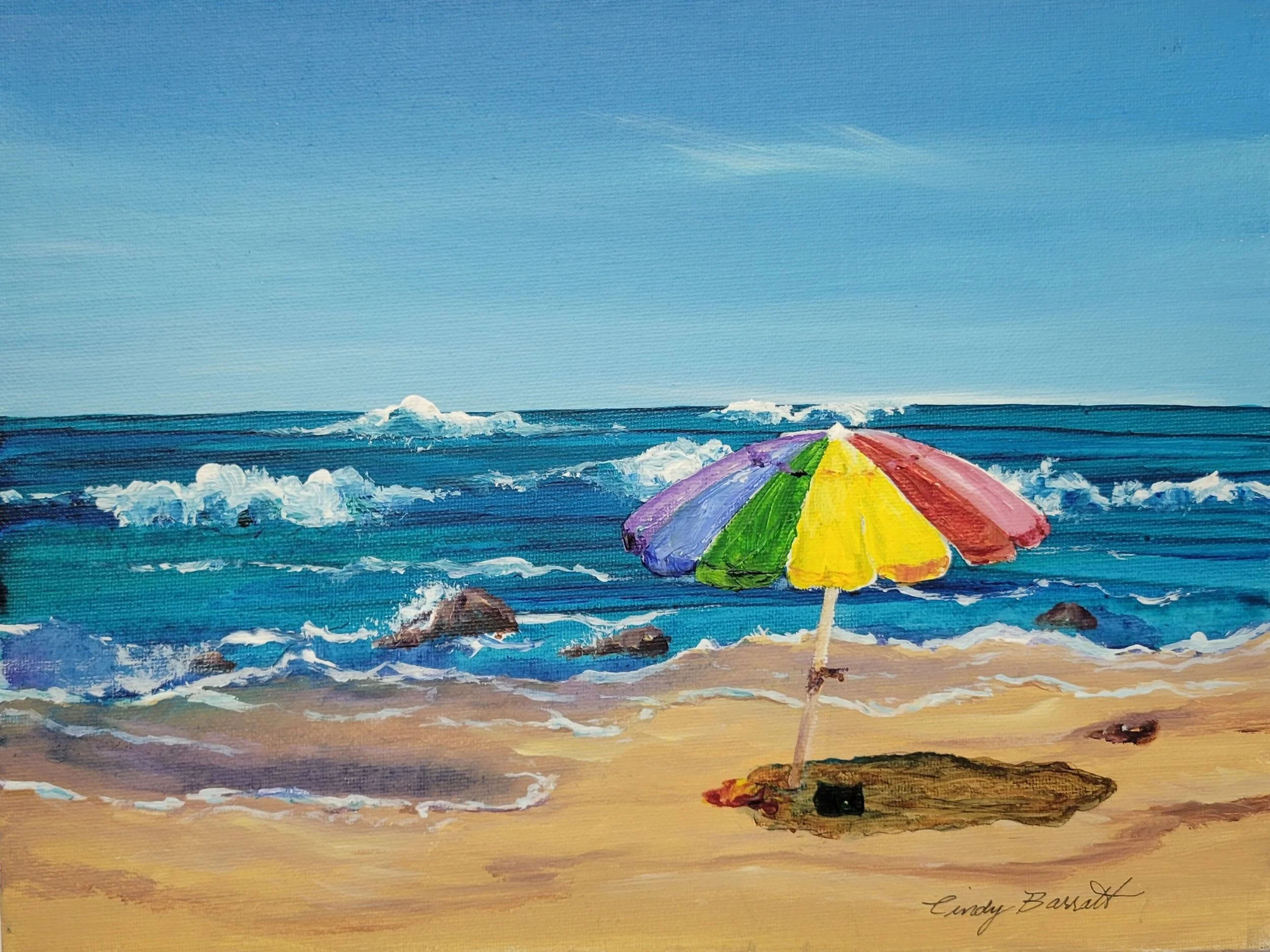 One day Acrylic Workshop -Seascapes with Cindy Barratt, Sat May 2, 10-4