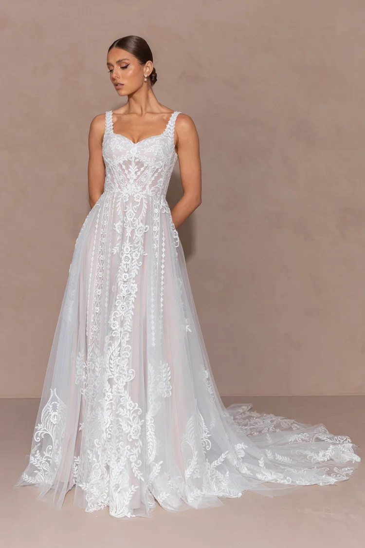 chinese dress ladies Romy Lace Trim Midi Dress main image 1