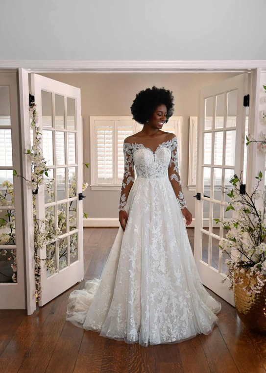 D3293 by Essense of Australia Plus Size — Bateau Bridal Boutique  Anchorage, Alaska