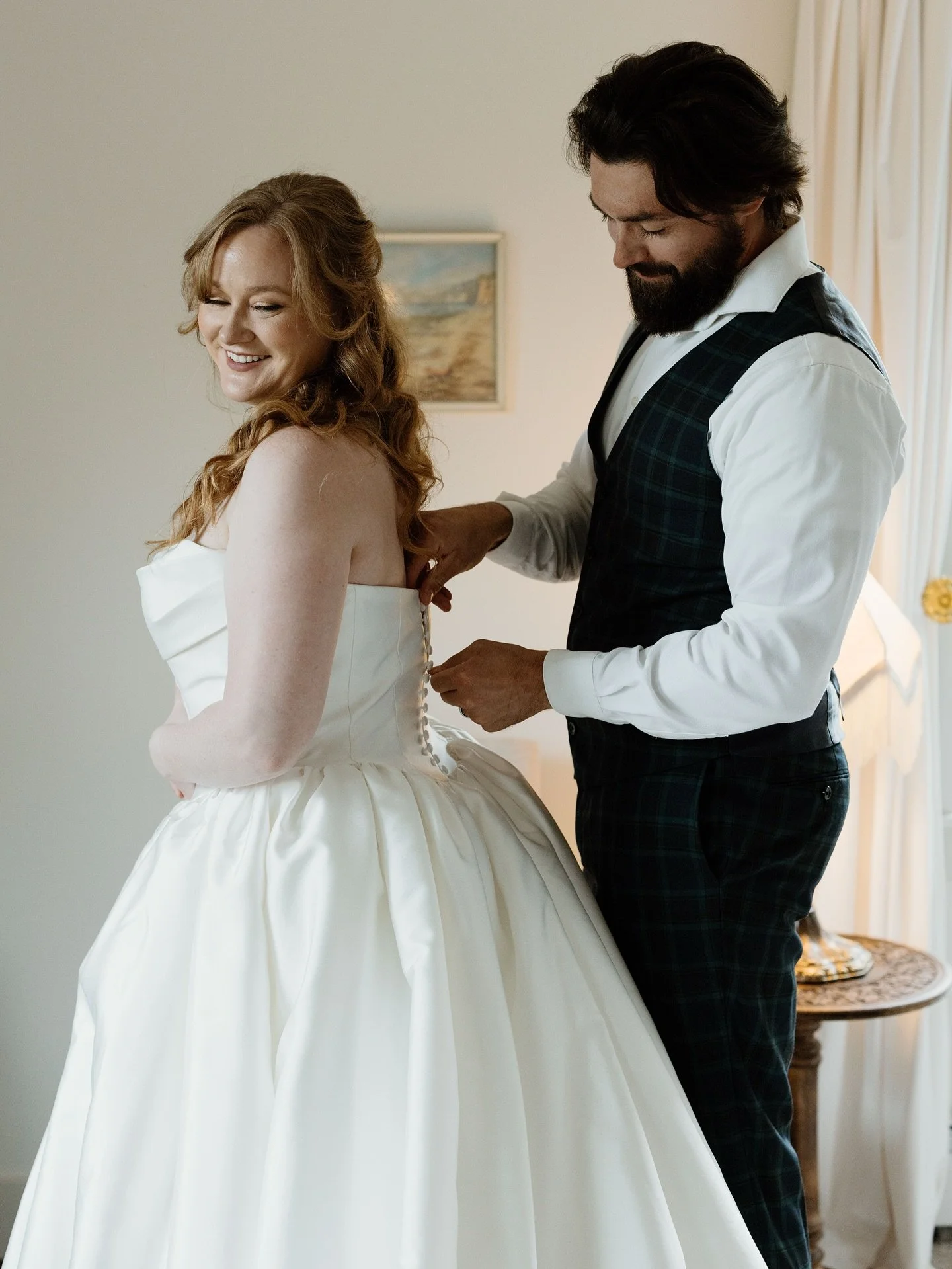 The Theo gown from @serenebymadilane feels right at home in this Scottish-inspired hideaway &mdash; timeless, romantic, and full of old-world charm. ✨

Absolutely! 

Photography | @sarah.french.photo
Styling | @sarah.french.photo &amp; @theadamsco
Ve