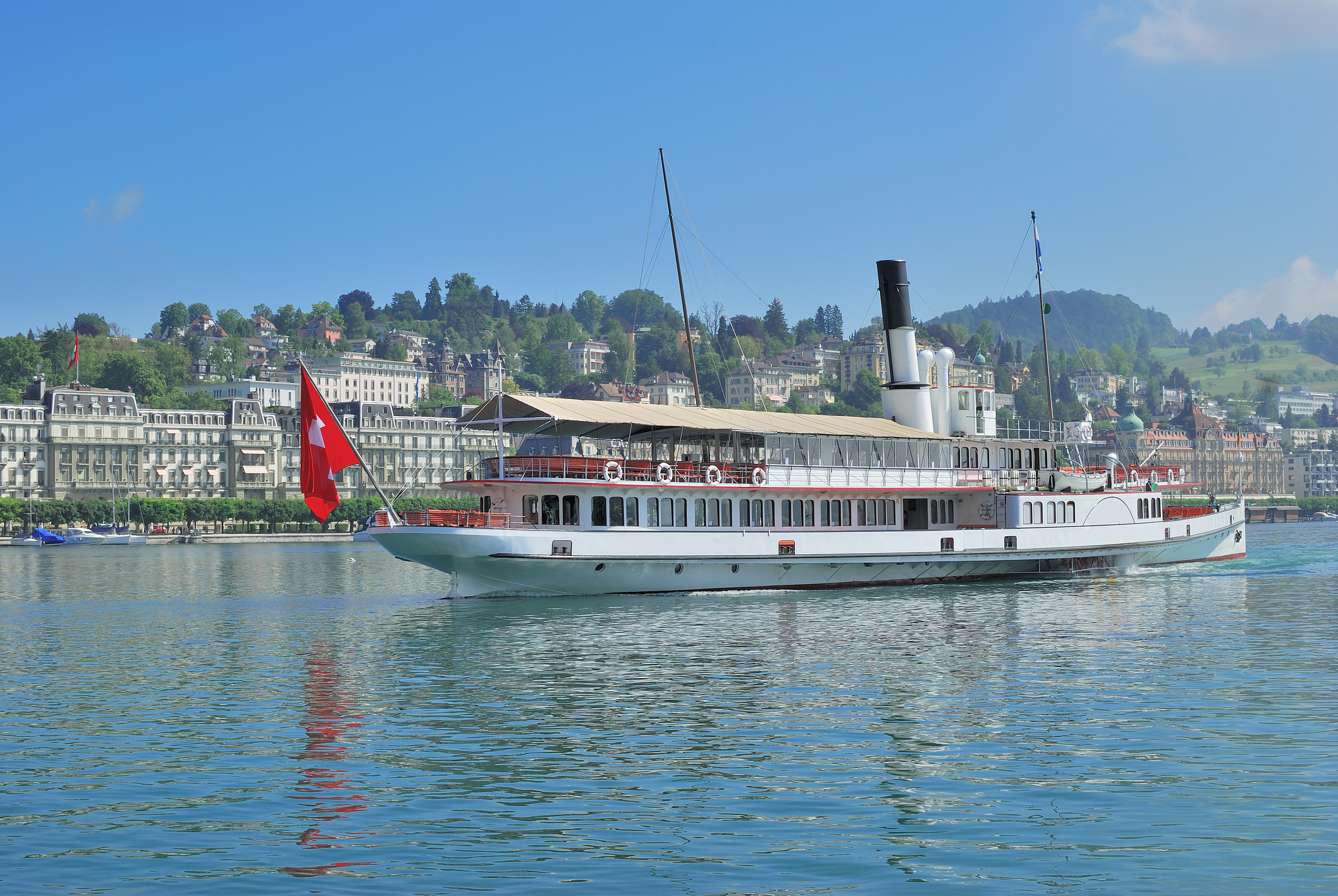 Steamship on Lake Lucerne
