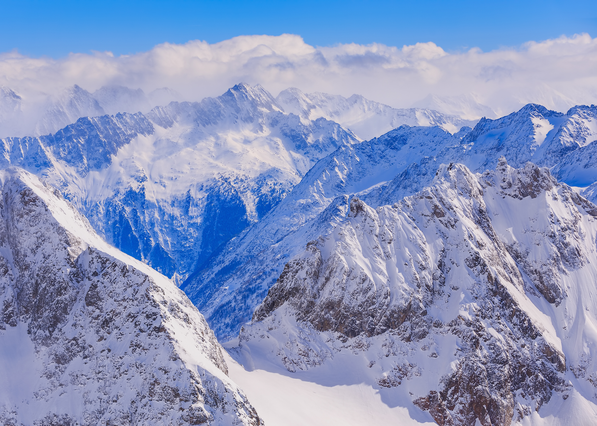 Mt. Titlis winter panorama