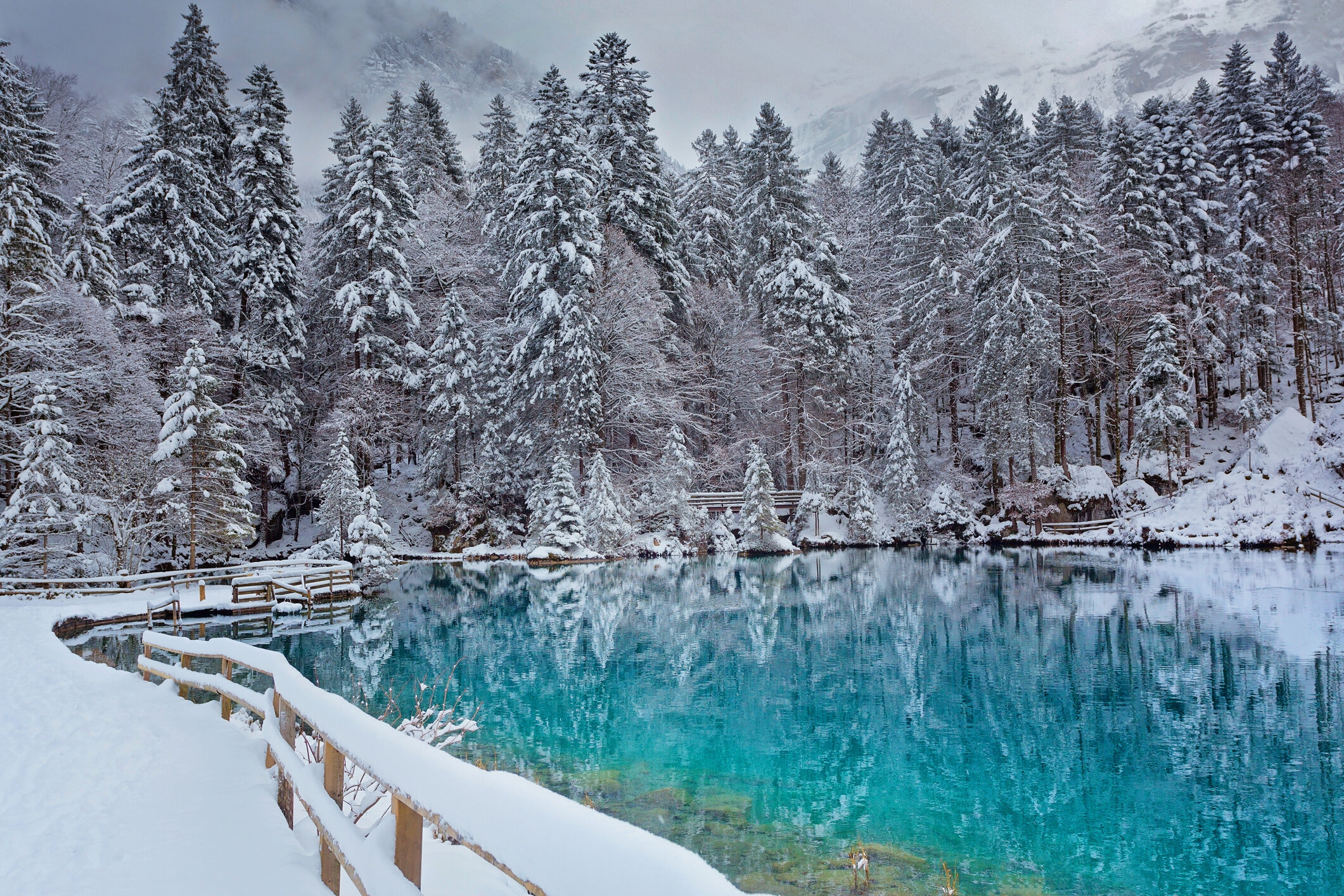 Lake Blausee - wintertime