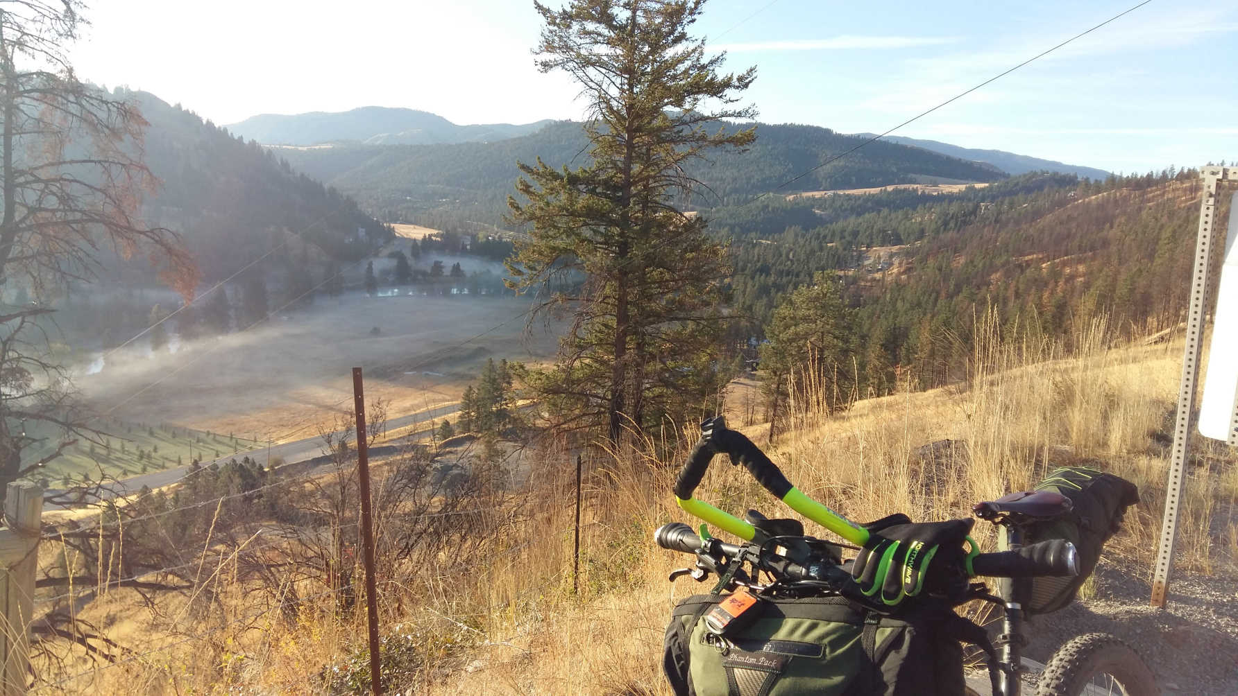  Looking down on Rock Creek and Kettle Valley from Hwy #3 