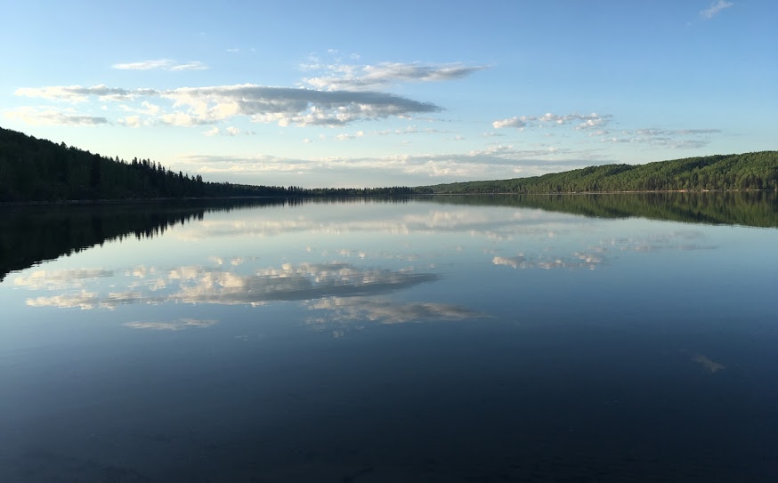  Battle Lake view from one of the walk-in campsites.&nbsp; 