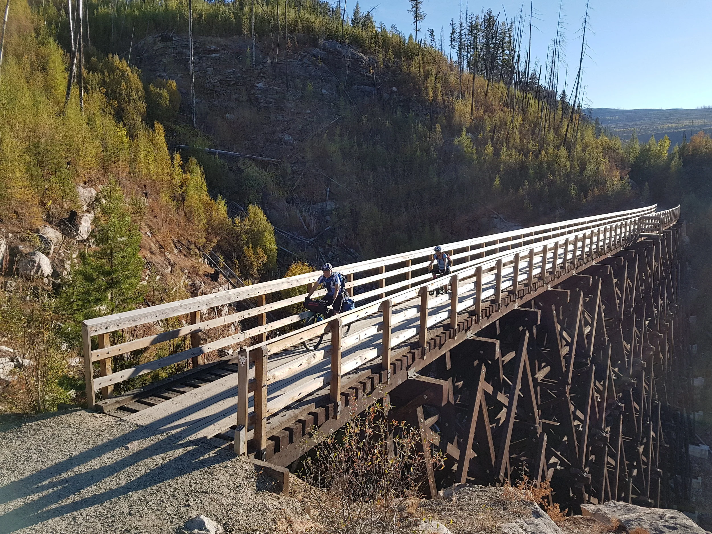 Myra Canyon Trestle near Kettle Valley Railway summit.