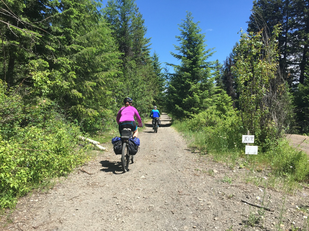 Much of the route follows this type of terrain. You’ll occasionally see some homemade signage!