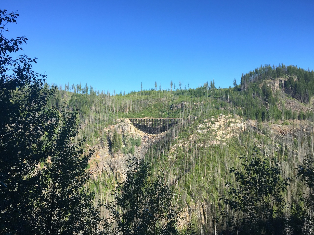 One of the trestles you’ll ride across at Myra Canyon.