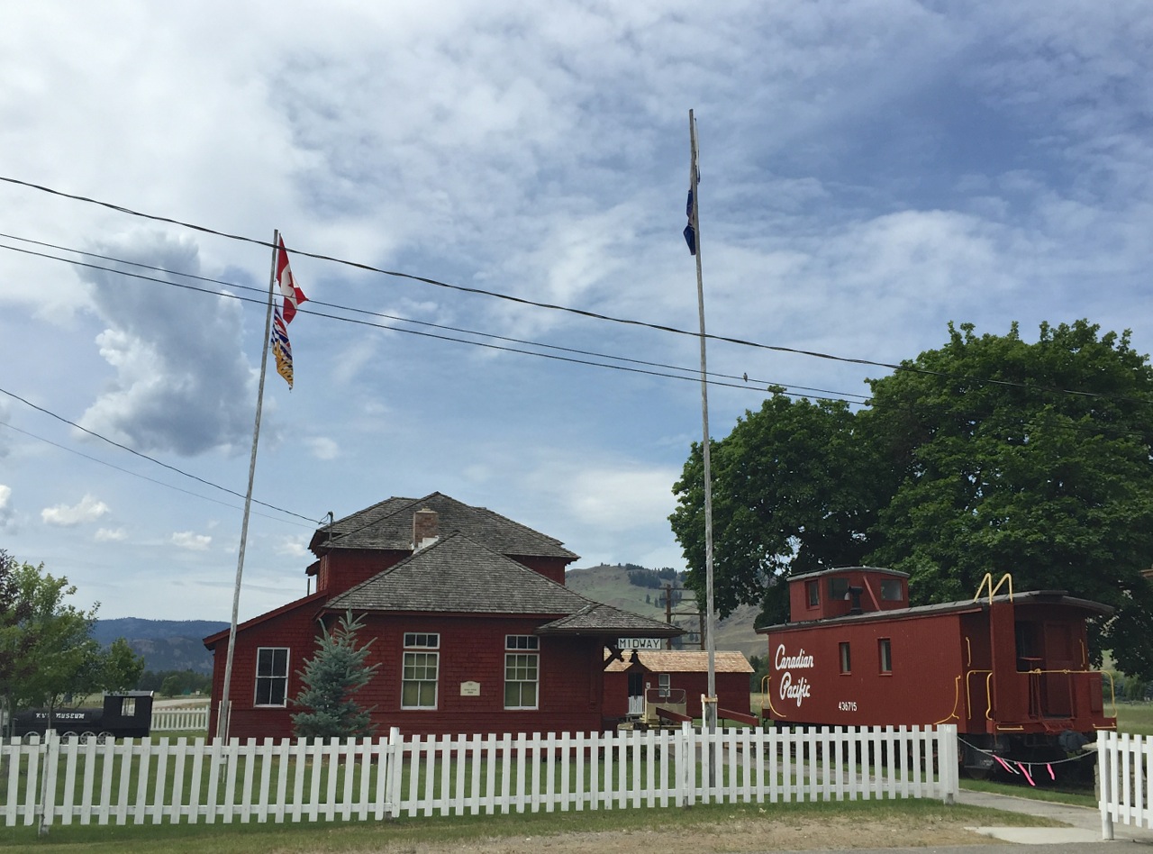 Midway, BC (Mile 0). This is where the route starts and finishes. It is also the location of the Kettle River Museum.