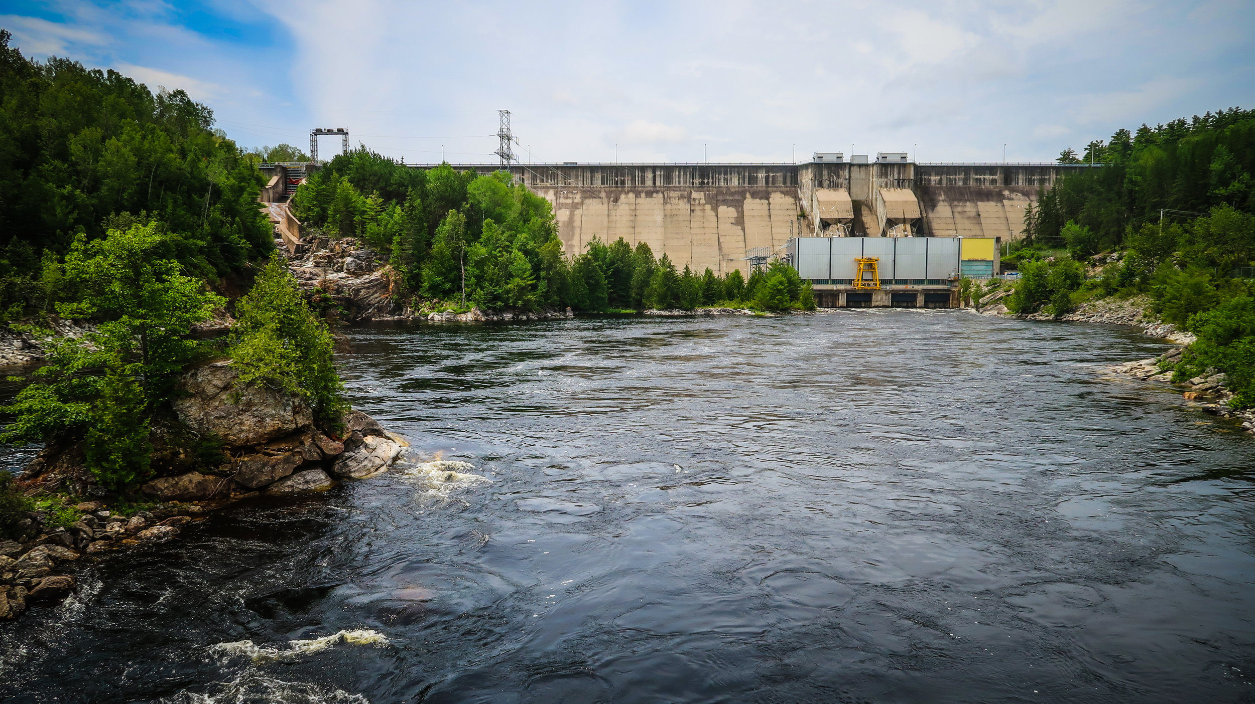  The Mountain Chute Dam is an impressive sight to see after a long bike ride. 