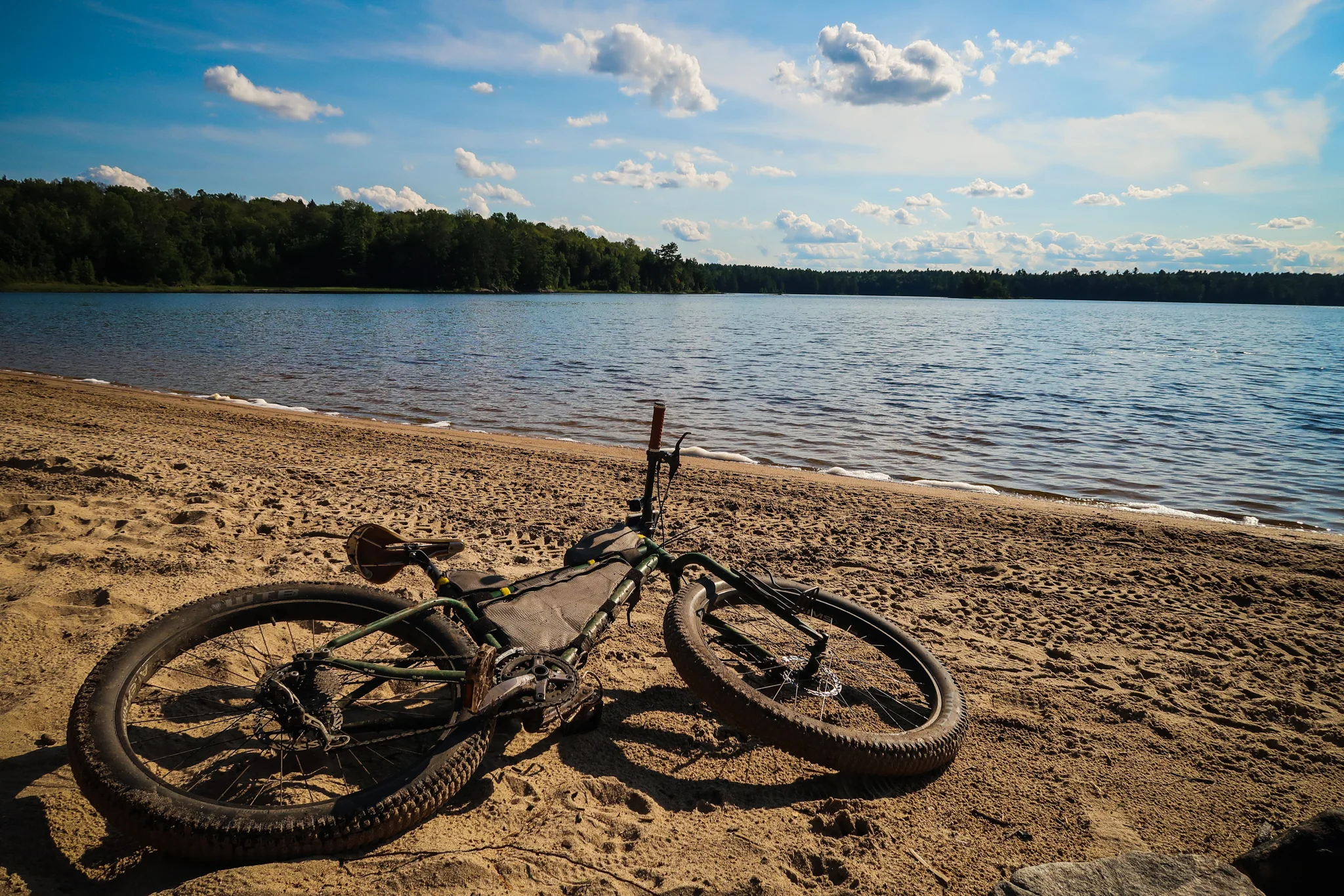 The beach at Merrill Lake may be worth it.