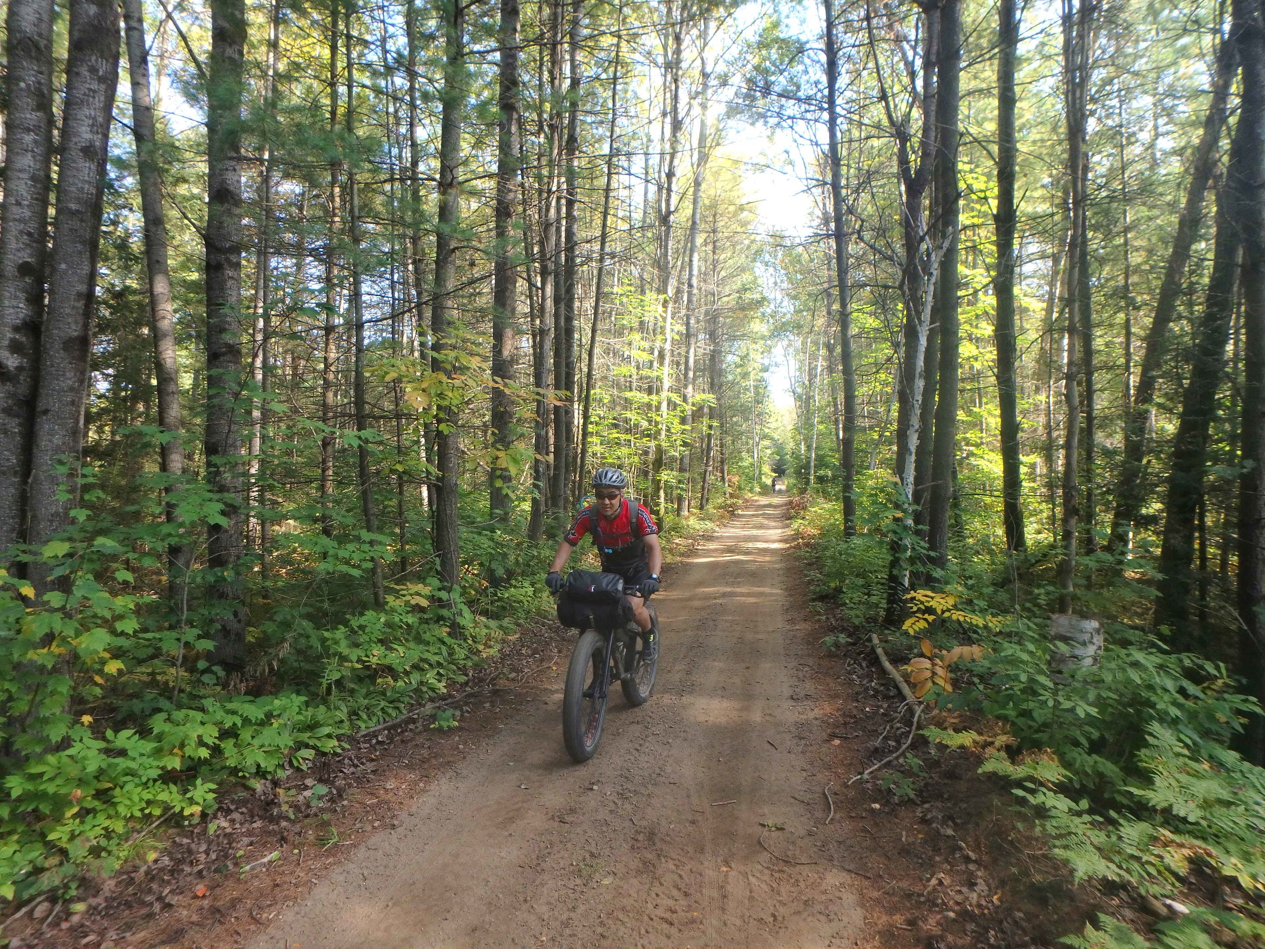 Dirt road bliss on the approach to Haliburton