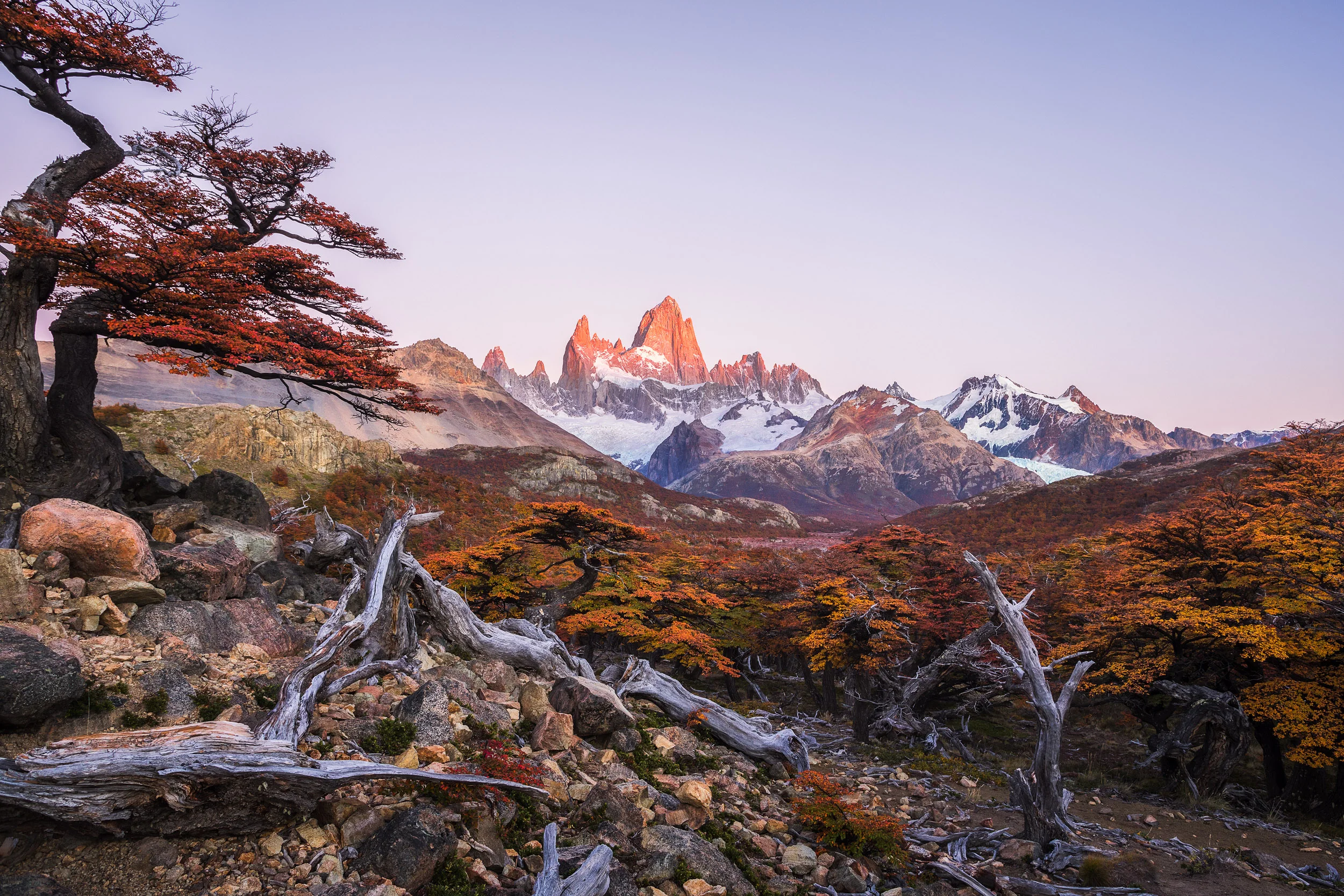 Fitz Roy at sunrise in Argentina in the fall by Michael Matti.jpg