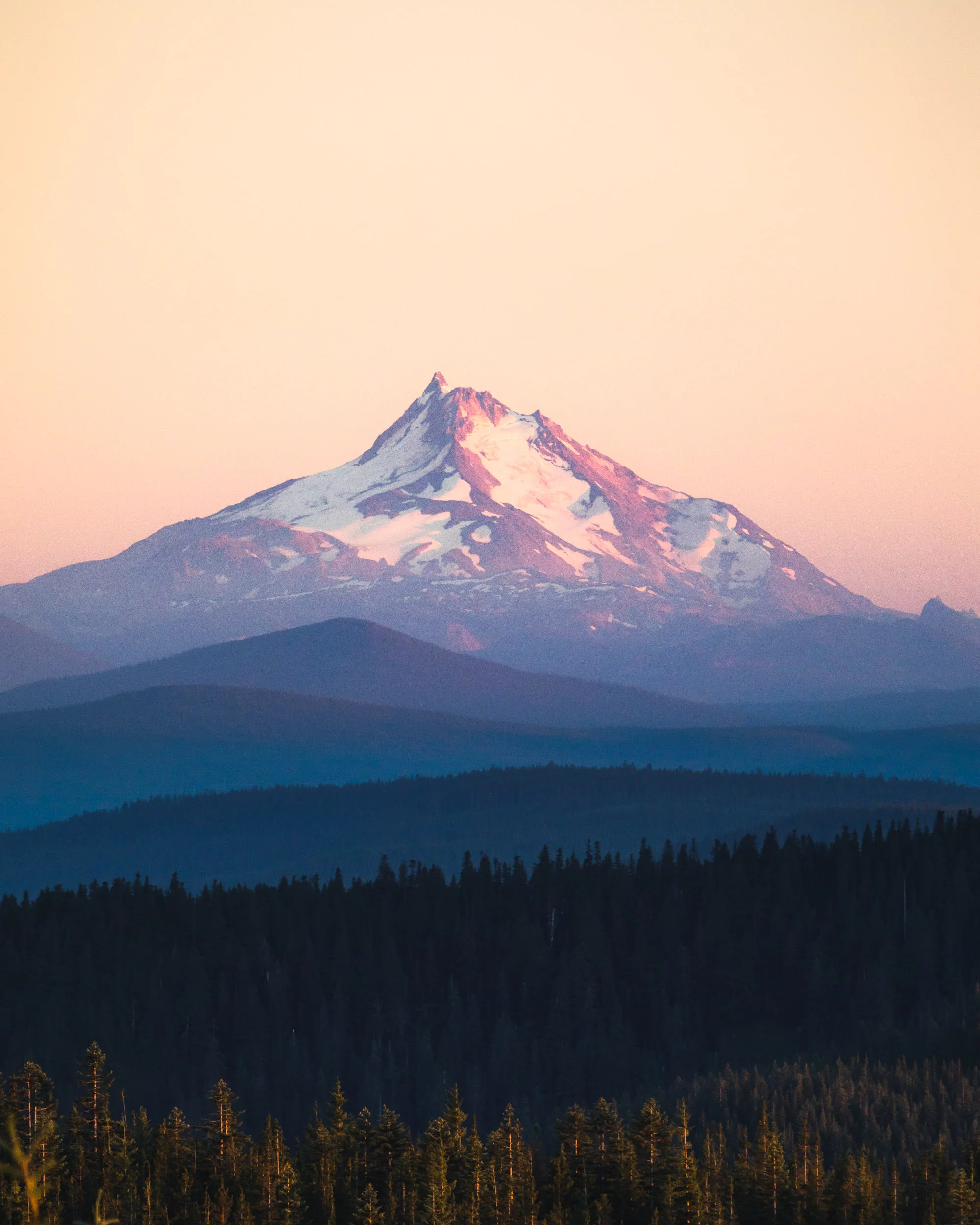 Mount Jefferson from the summit of Tom Dick and Harry at sunset by Michael Matti.jpg
