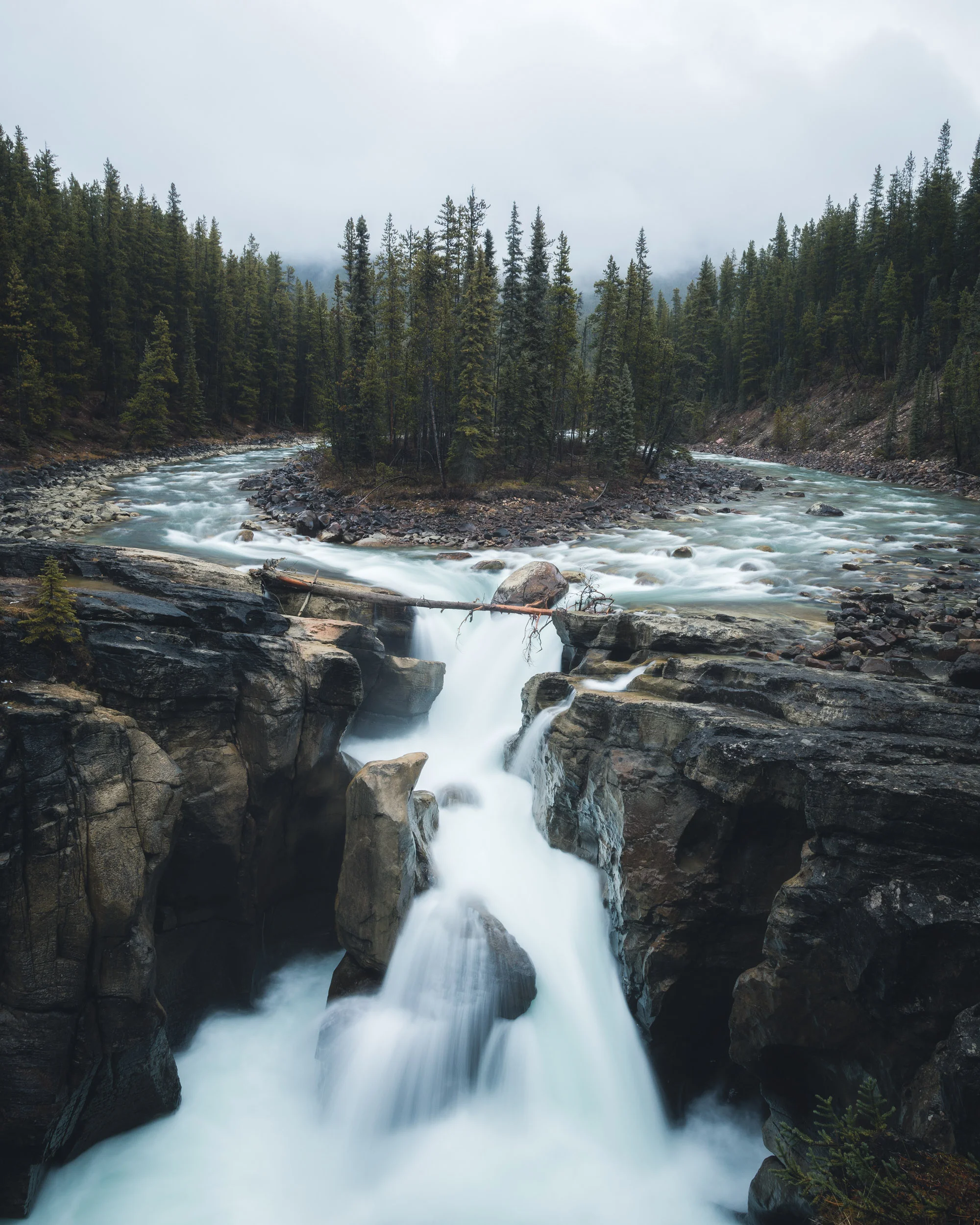 Sunwapta Falls in Alberta Canada by Michael Matti.jpg