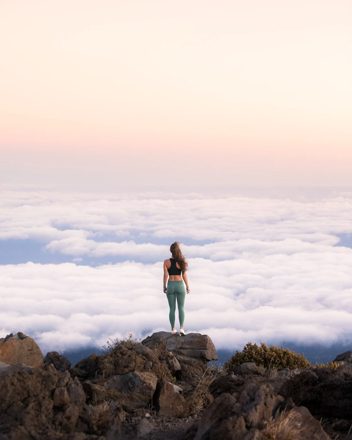 Haleakala crater at sunset with Andrea by Michael Matti.jpg