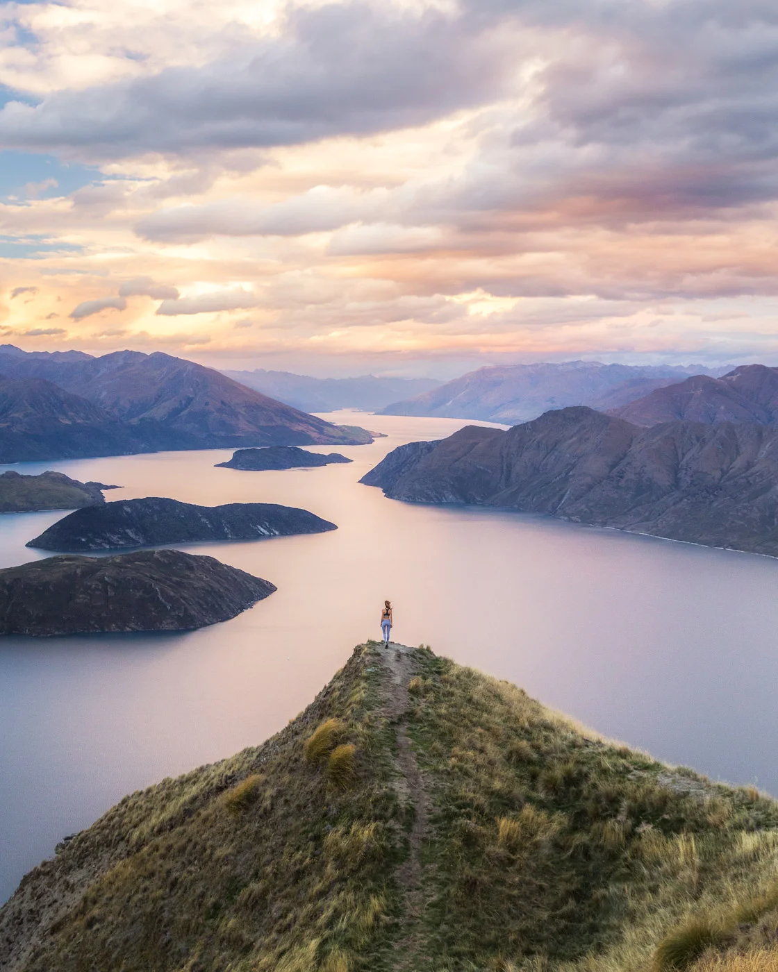 Jess on Roy's Peak in New Zealand at sunset by Michael Matti.jpg