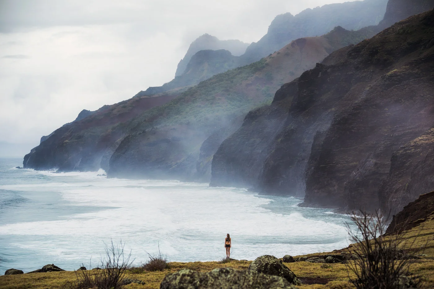 Napali Coast Layers on Kauai with Andrea by Michael Matti.jpg